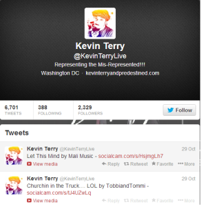 Kevin Terry Twitter page